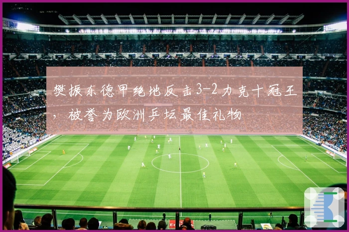 樊振东德甲绝地反击3-2力克十冠王，被誉为欧洲乒坛最佳礼物